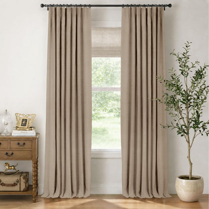 INOVADAY 100% Blackout Curtains for Bedroom Black Out Curtains 84 Inch Long