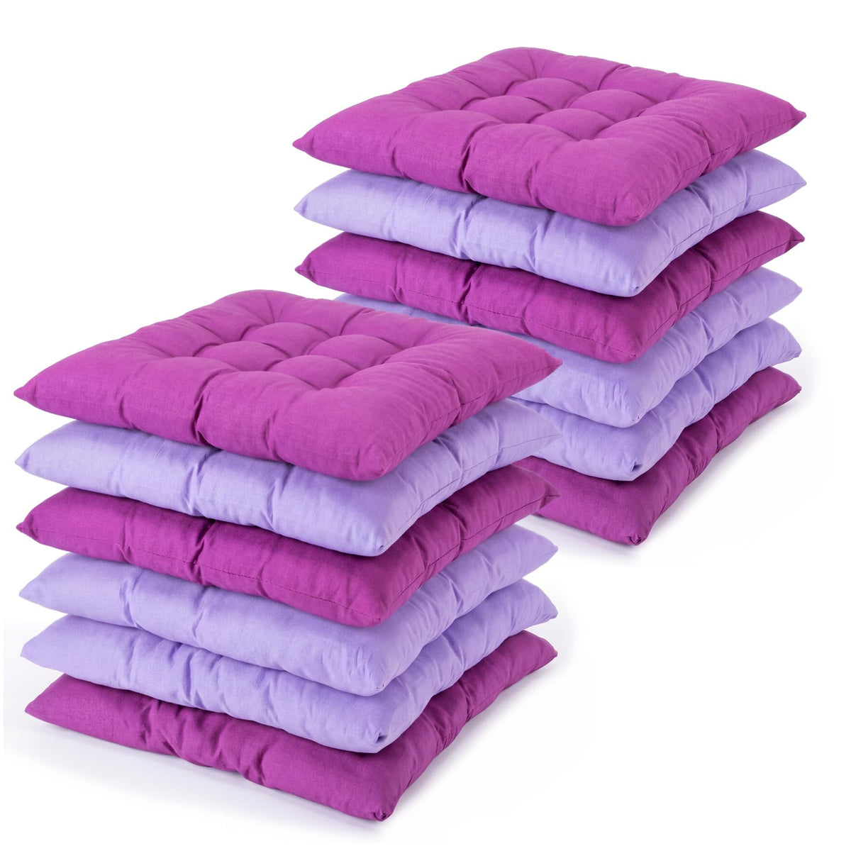 12 Pcs Bulk Floor Pillows Cushion for Kids Classroom,Coffee Color,Square