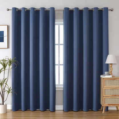 ChrisDowa Blackout Curtains for Bedroom and Living Room 63 Inches Long