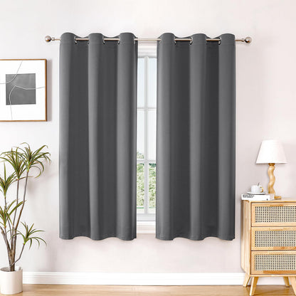 ChrisDowa Blackout Curtains for Bedroom and Living Room 63 Inches Long