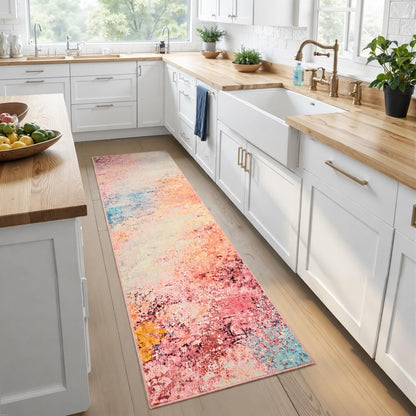 Toneed 4x6 Feet Washable Area Rugs for Bedroom Living Room, 48"x72" Grey