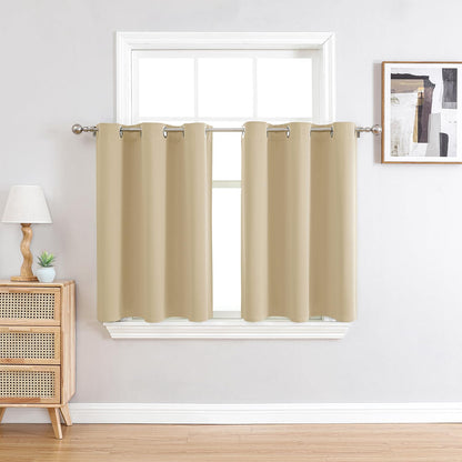 ChrisDowa Blackout Curtains for Bedroom and Living Room 63 Inches Long