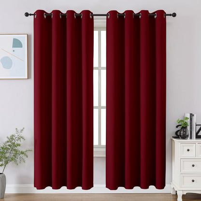 CUCRAF Beige Blackout Curtains 84 inch Length 2 Panels Set, Room Darkening Drapes for Living Room Bedroom, Thermal Insulated Light Blocking Grommet Window Curtain (W52 x L84 Inch)