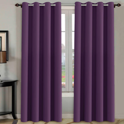 H.VERSAILTEX Blackout Curtains for Bedroom Thermal Insulated Room Darkening Living Room Curtains 63 Inch Long Grommet Privacy Protection Window Curtain Panels/Drapes for Nursery,2 Panels,Ivory/Cream