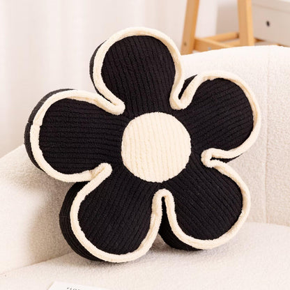 Kcvvcr Flower Pillow, Soft Flower Decorative Throw Pillow, Cute Daisy Flower Shaped Seating Floor Cushion Room Décor Plush Pillows for Sofa Couch Bed (13.7 Inch, Sage Green)