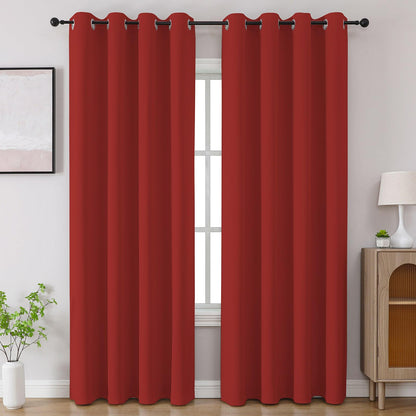 CUCRAF Beige Blackout Curtains 84 inch Length 2 Panels Set, Room Darkening Drapes for Living Room Bedroom, Thermal Insulated Light Blocking Grommet Window Curtain (W52 x L84 Inch)