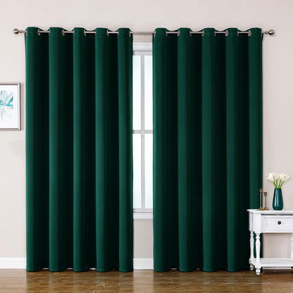 ChrisDowa Blackout Curtains for Bedroom and Living Room 63 Inches Long
