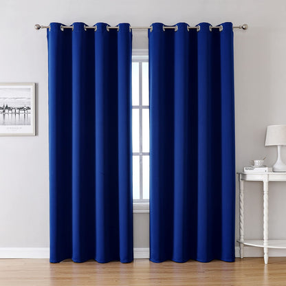 ChrisDowa Blackout Curtains for Bedroom and Living Room 63 Inches Long