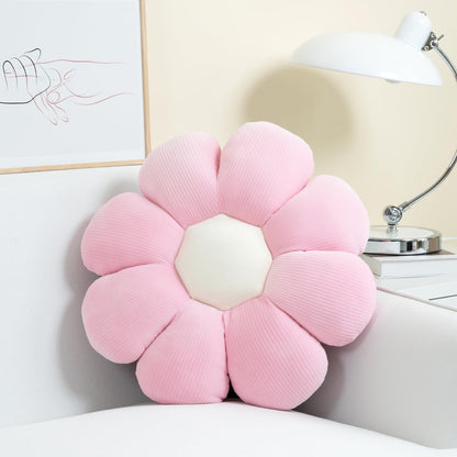 Sioloc Flower Pillow Shaped Throw Pillow Butt Cushion Flower Floor Pillow,Seating Cushion,Cute Room Decor & Plush Pillow for Bedroom Sofa Chair(Green,15.7'')