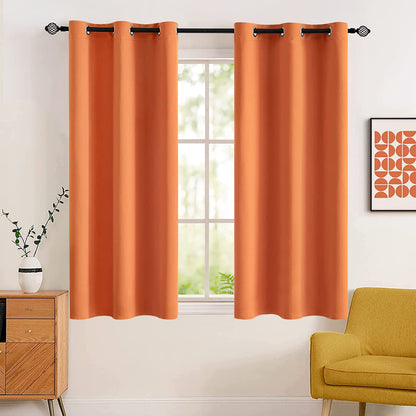 MIULEE Light Pink Blackout Bedroom Curtains Drapes 84 Inch Long 52"x84"