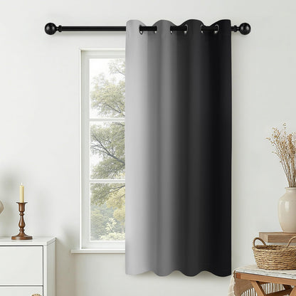 COSVIYA Grommet Room Darkening Ombre Purple Curtains W52xL63 inch