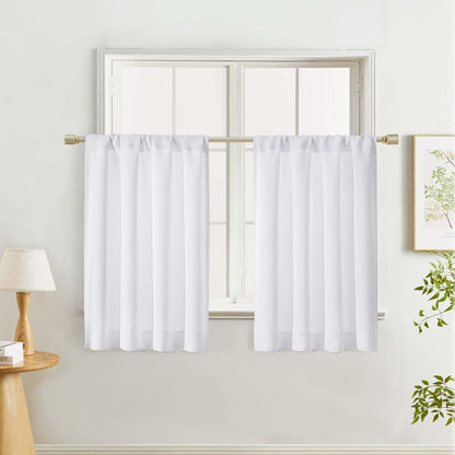 Lecloud Sage Green Room Darkening Curtains 54 Inch Length 2 Panels, Window Curtains for Bedroom, Energy Thermal Insulating Rod Pocket Curtain Drapes for Small Window, 40" W x 54" L