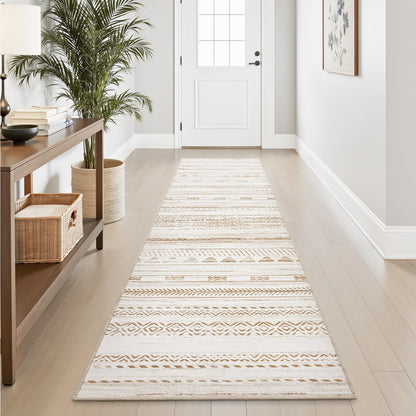 5x7 Area Rugs for Living Room Machine Washable Rug Distressed Indoor Carpet Neutral Moroccan Boho Rug Ultra Soft Area Rug for Bedroom Dining Room Playroom Office, Grey