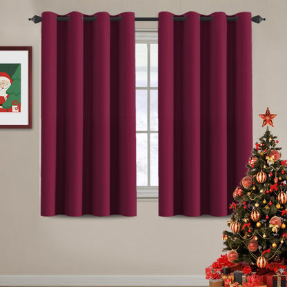 H.VERSAILTEX 100% Blackout Curtains for Bedroom Black Out Curtains 96 inch Thermal Insulated Long Blackout Curtains for Living Room, Energy Saving Curtains for Patio Door Grommet (1 Panel, Jet Black)