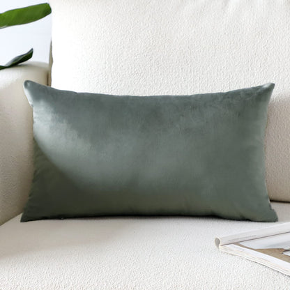 Artscope Luxury Velvet Pillow Covers Super Soft Decorative Square Throw Pillow Covers Case Cushion Covers for Sofa Couch Bedroom Car Decor 20x20 Inch Light Blue