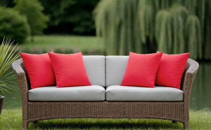 Outdoor Throw Pillows with Inserts, Waterproof Pillows for Outdoor Seating, Square Decorative Garden Cushion for Patio Furniture, Bed, Couch, Sofa(Black, 18" x 18" (Pack of 2))