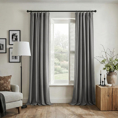 INOVADAY 100% Blackout Curtains for Bedroom Black Out Curtains 84 Inch Long