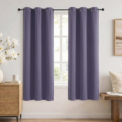 Simplebrand Sage Green Blackout Curtains 84 Inch Length 2 Panels Set for Bedroom/Living Room, Solid Room Darkening Thermal Insulated Grommet Energy Saving Window Treatment Drapes, Each 52" Wide