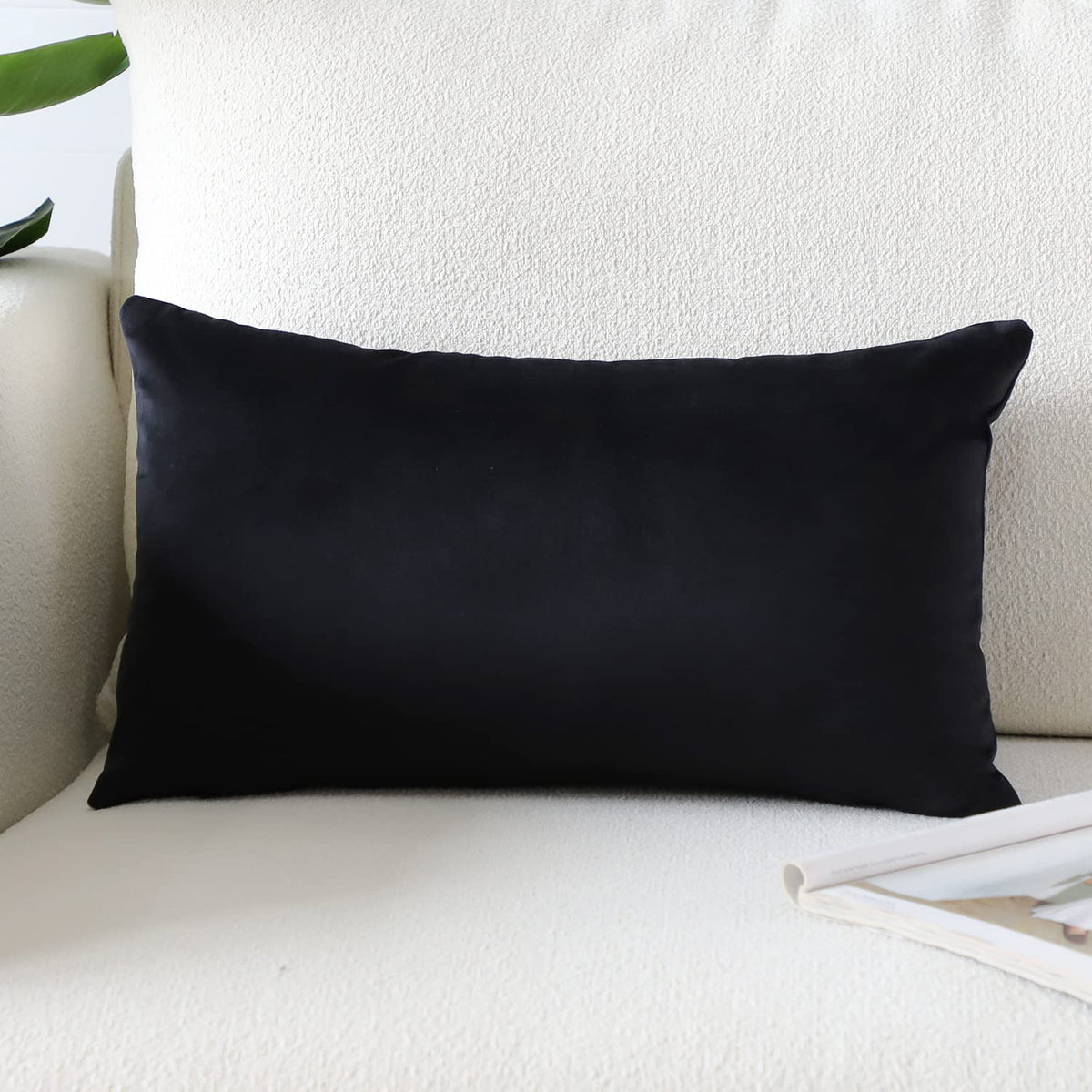 Artscope Luxury Velvet Pillow Covers Super Soft Decorative Square Throw Pillow Covers Case Cushion Covers for Sofa Couch Bedroom Car Decor 20x20 Inch Light Blue