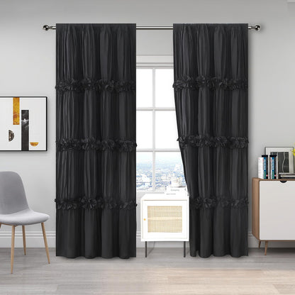 Homechoice Decor Thermal Insulated Window Curtains, 54"W x 84"L x 2 Panels