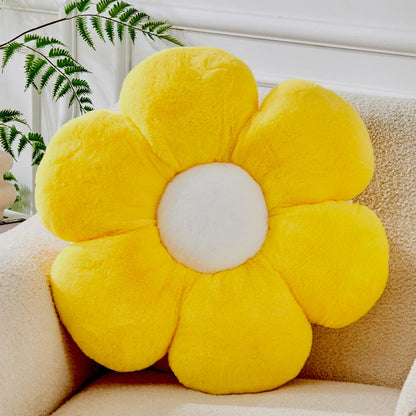 Flower Pillow,15.7In Cute Daisy Pillow Pink Throw Pillows