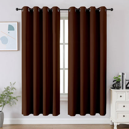 CUCRAF Beige Blackout Curtains 84 inch Length 2 Panels Set, Room Darkening Drapes for Living Room Bedroom, Thermal Insulated Light Blocking Grommet Window Curtain (W52 x L84 Inch)