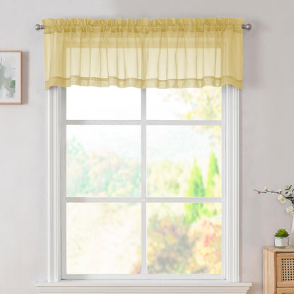 Simplebrand Black Sheer Curtains 84 Inches Long 2 Panels for Living Room