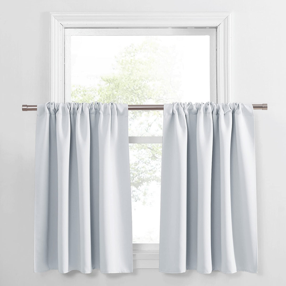 PONY DANCE Black Out Curtains 72 inch Long, Black, 2 Panels