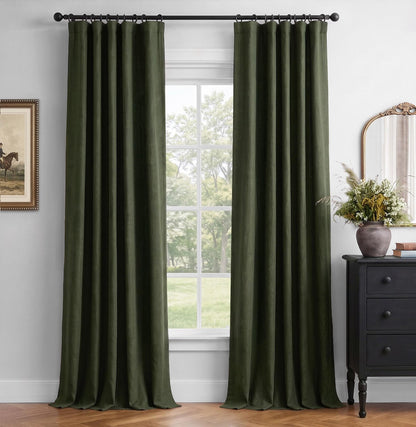 INOVADAY 100% Blackout Curtains for Bedroom Black Out Curtains 84 Inch Long