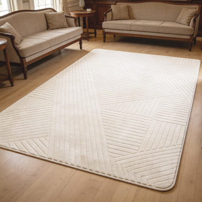 5x7 Grey Solid Color Area Rug, Modern Rugs for Living Room Bedroom