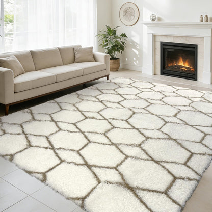 8x10 Fluffy Area Rugs for Living Room,Black Large Shag Area Rug for Bedroom