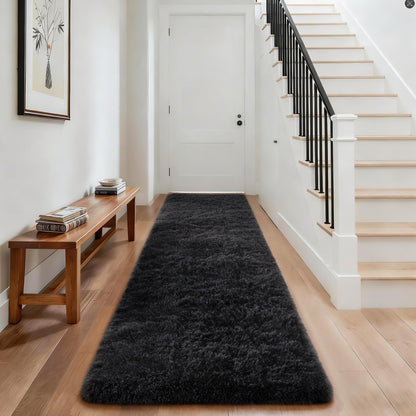 Ophanie Small Rug Upgrade Non Slip Throw Bedside Area Rugs, Fluffy Soft Grey Mini Bedroom Carpet, Affordable Door Entryway Indoor Inside Front Entrance Dog 2x3 Mat, Home Decor Aesthetic, Nursery