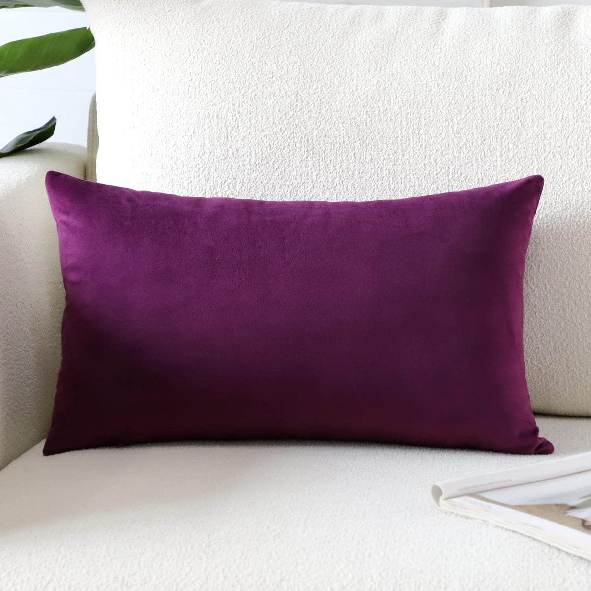 Artscope Luxury Velvet Pillow Covers Super Soft Decorative Square Throw Pillow Covers Case Cushion Covers for Sofa Couch Bedroom Car Decor 20x20 Inch Light Blue
