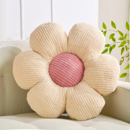 XIAIJIA 3PCS Flower Pillow, Daisy Throw Pillows, Flower Cushion 15.7 Inch