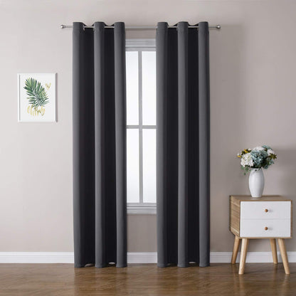 ChrisDowa Blackout Curtains for Bedroom and Living Room 63 Inches Long