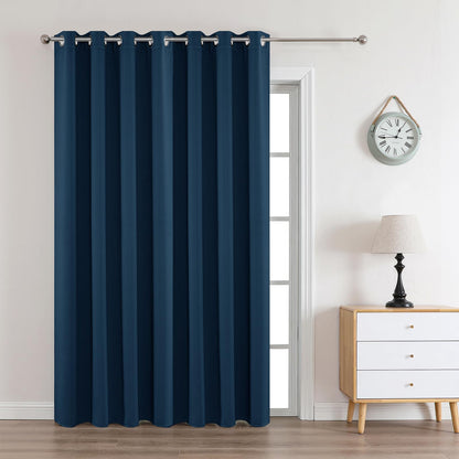 Joydeco Blackout Curtains for Bedroom 84 Inch - Black Out Curtains with Grommets Thermal Insulated Room Darkening Light Blocking, Noise Reducing & Wrinkle-Free Drapes for Living Room Windows, 2 Panels