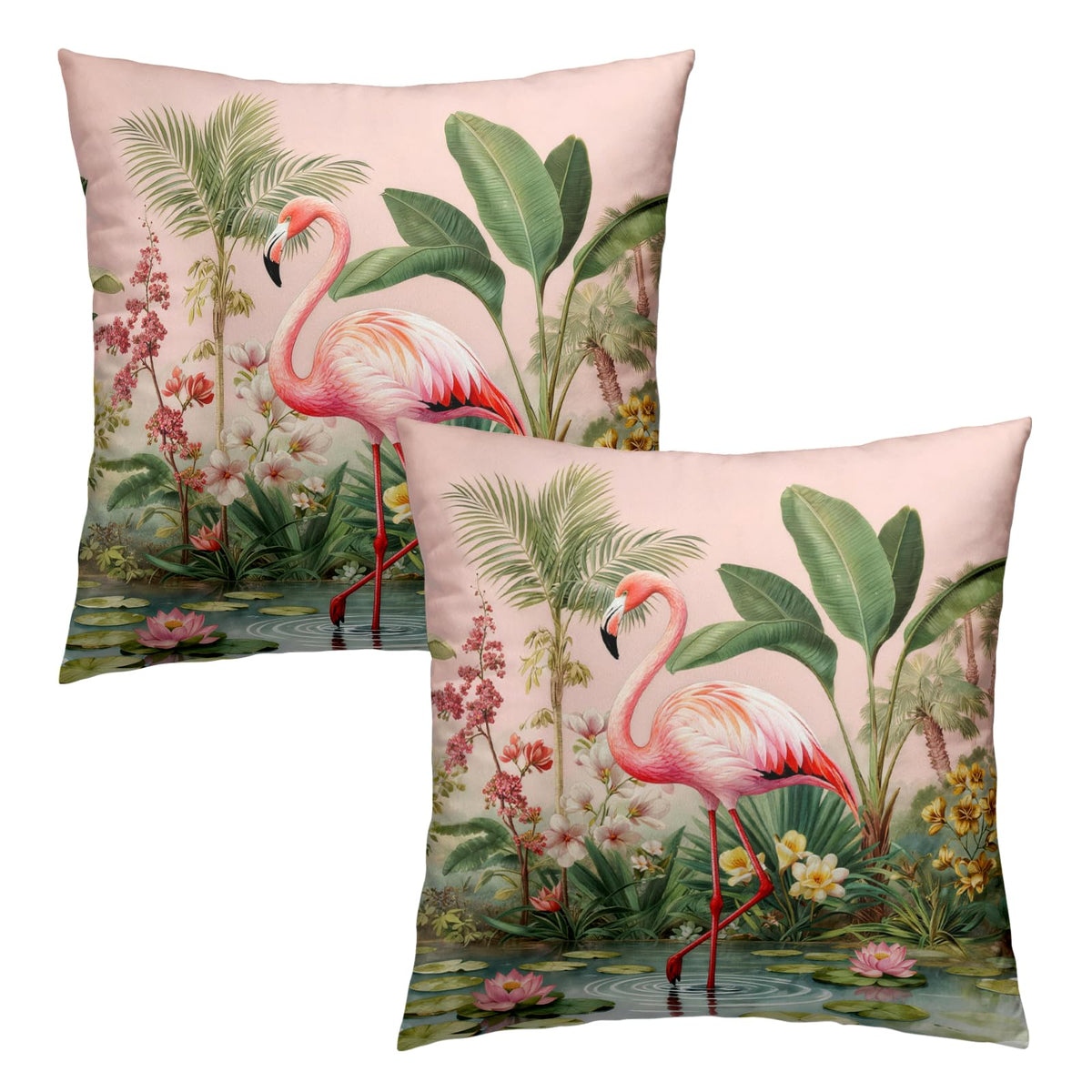 Fall Pillow Covers Autumn Leaf Throw Pillow Covers 18x18 Set of 2 Bohemian Floral Pillow Cases Thanksgiving Berry Pinecones Cushion Cases for Home Farmhouse Sofa Couch Patio