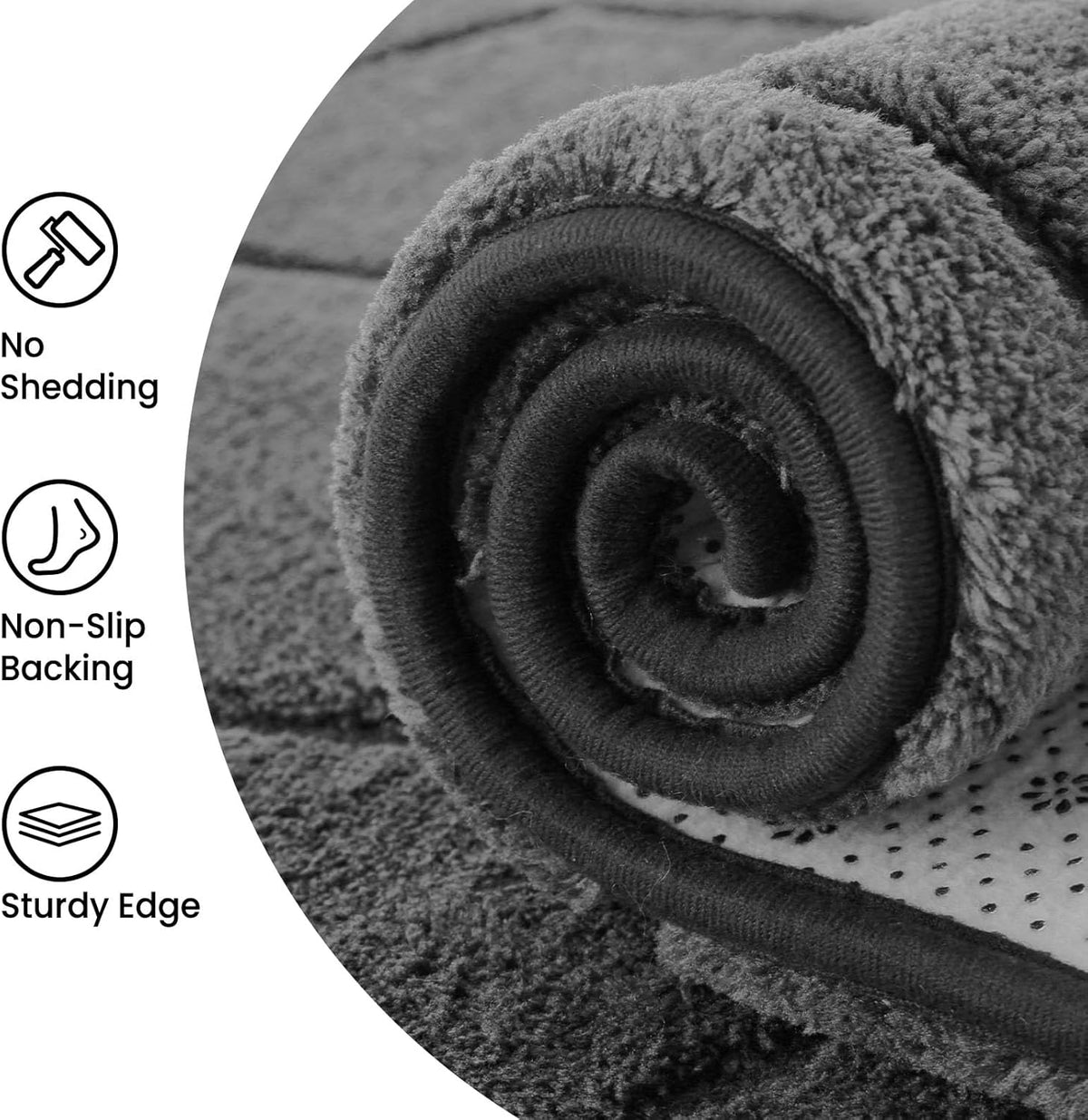 Sour Lemon 8x10 Area Rugs for Living Room Bedroom, Large Carpet Grey Rug