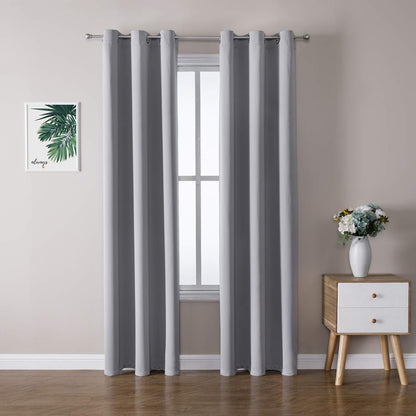 ChrisDowa Blackout Curtains for Bedroom and Living Room 63 Inches Long