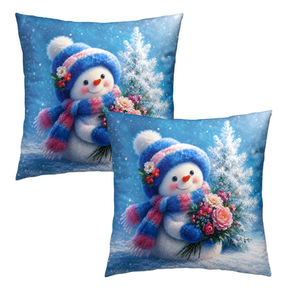 Fall Pillow Covers Autumn Leaf Throw Pillow Covers 18x18 Set of 2 Bohemian Floral Pillow Cases Thanksgiving Berry Pinecones Cushion Cases for Home Farmhouse Sofa Couch Patio