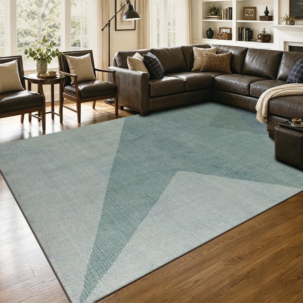 8x10 Rugs for Living Room Washable Green Area Rug Rugs for Bedroom