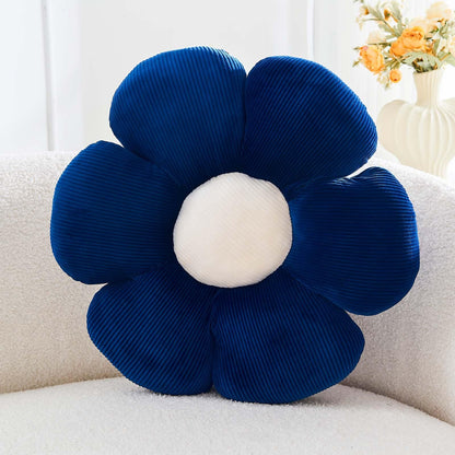 Kcvvcr Flower Throw Pillow, Soft White 14.9" Shaped Floor Pillow for Home Decor, Cute Aesthetic Plush Decorative Pillows for Bed, Sofa, Couch