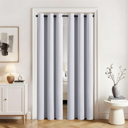 MIULEE Light Pink Blackout Bedroom Curtains Drapes 84 Inch Long 52"x84"