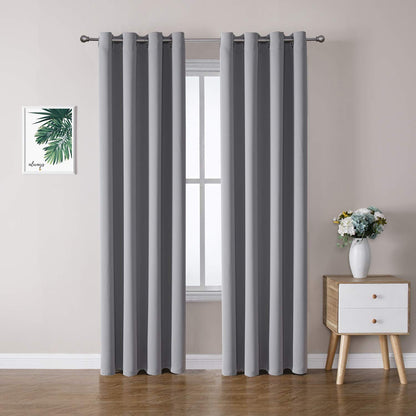 ChrisDowa Blackout Curtains for Bedroom and Living Room 63 Inches Long