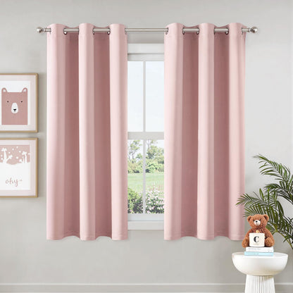 MIULEE Blackout Curtains for Bedroom 2 Panels 40 x 63 Inch Long Navy Blue