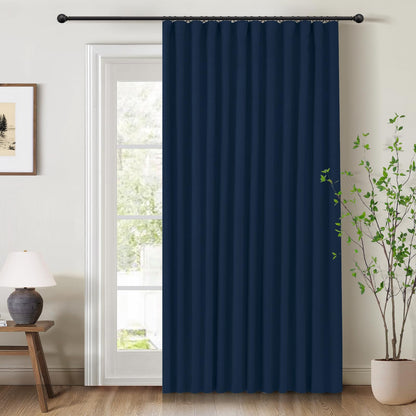 INOVADAY 100% Blackout Curtains for Bedroom Black Out Curtains 84 Inch Long