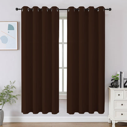 CUCRAF Beige Blackout Curtains 84 inch Length 2 Panels Set, Room Darkening Drapes for Living Room Bedroom, Thermal Insulated Light Blocking Grommet Window Curtain (W52 x L84 Inch)