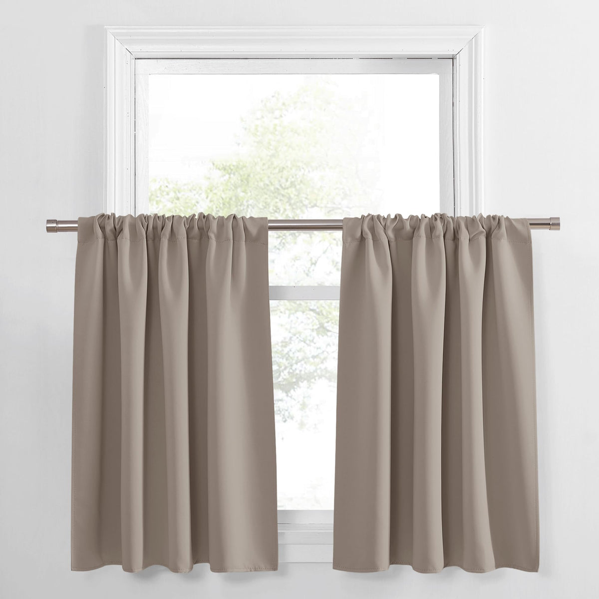PONY DANCE Black Out Curtains 72 inch Long, Black, 2 Panels