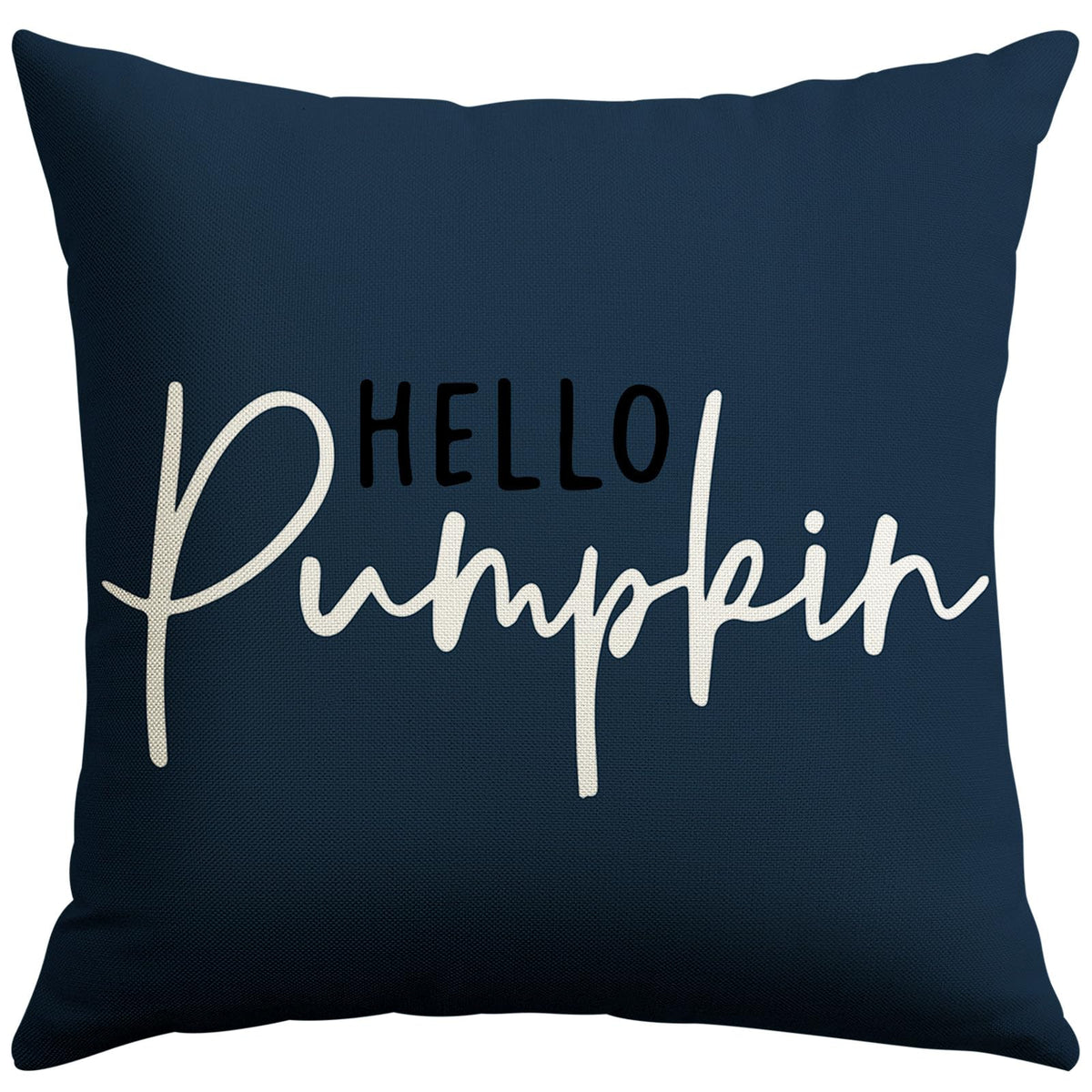 Artscope Hello Pumpkin Beige Lumbar Throw Pillow Cover 12x20 Inch Fall Decoration Cushion Cover Thanksgiving Farmhouse Pillow Case for Home Sofa Couch Decor