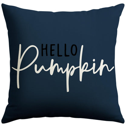Artscope Hello Pumpkin Beige Lumbar Throw Pillow Cover 12x20 Inch Fall Decoration Cushion Cover Thanksgiving Farmhouse Pillow Case for Home Sofa Couch Decor